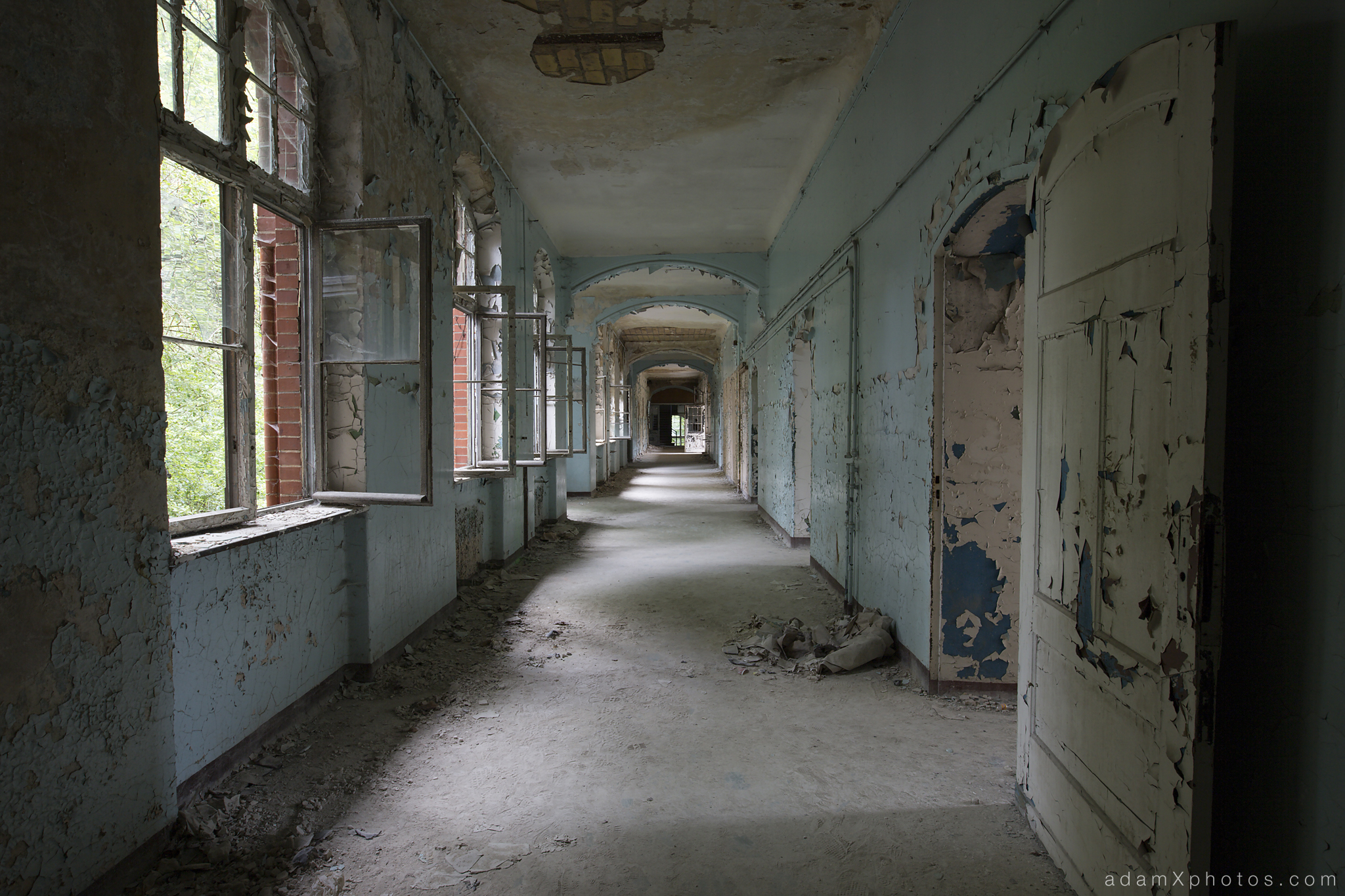 Adam X Urbex Beelitz Heilstatten Germany Urban Exploration Mens Men's Sanatorium Hospital Decay Lost Abandoned Hidden