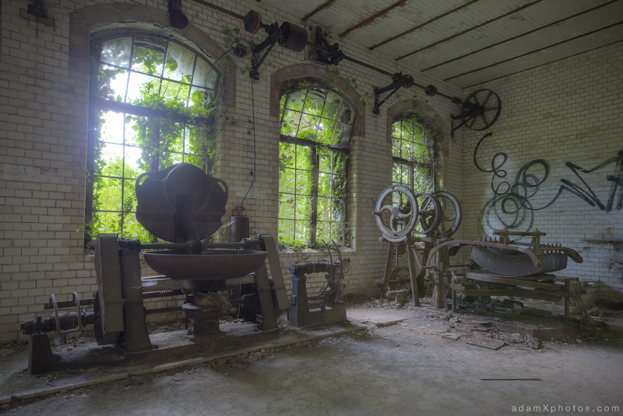 Adam X Urbex Beelitz Heilstatten Germany Urban Exploration Hospital Decay Lost Abandoned Hidden Butcher Bakery laundry