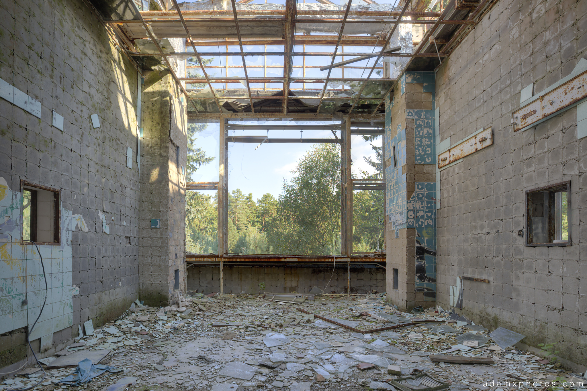 Adam X Urbex Beelitz Heilstatten Germany Urban Exploration Lung clinic Sanatorium Hospital Decay Lost Abandoned Hidden