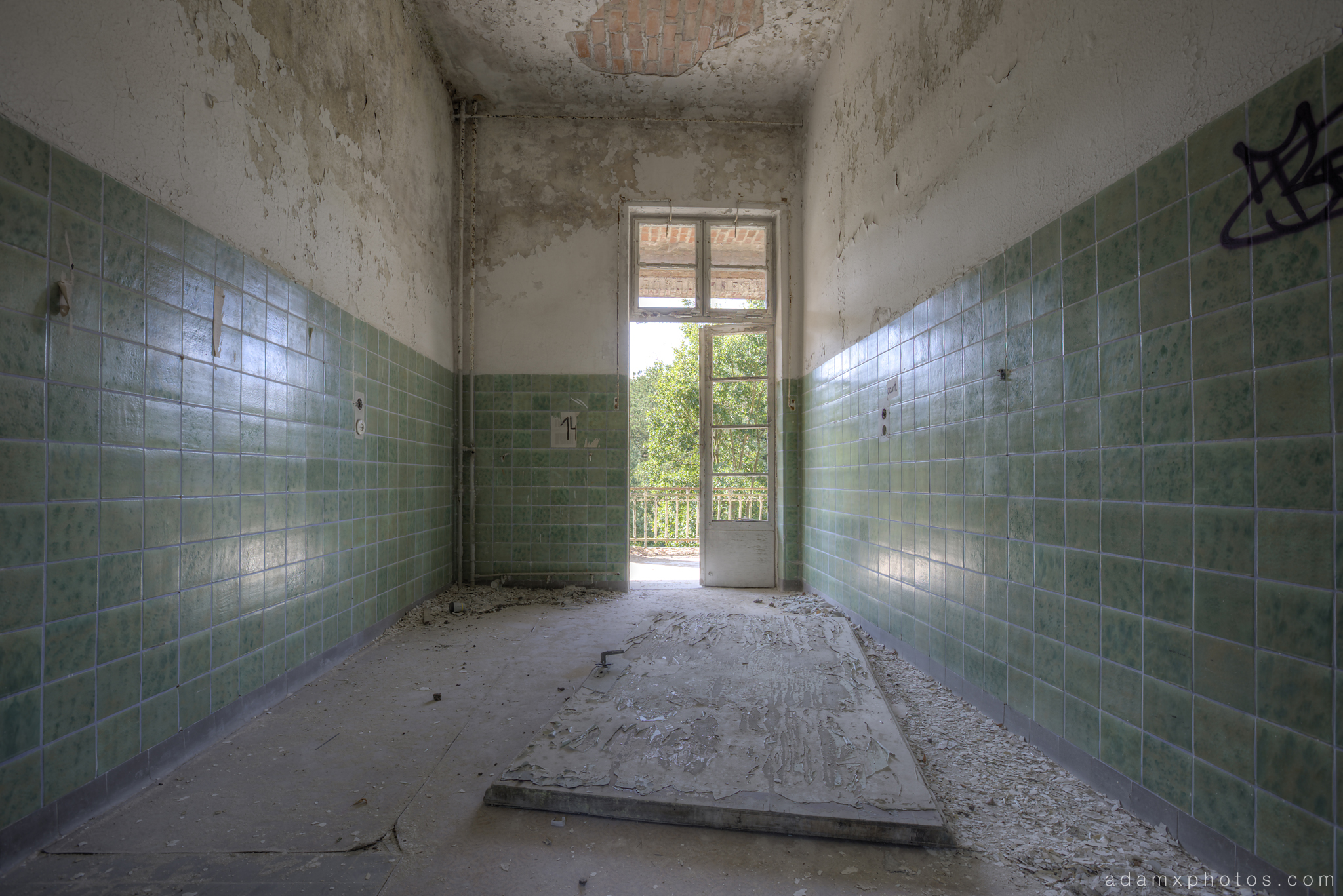 Adam X Urbex Beelitz Heilstatten Germany Urban Exploration Lung clinic Sanatorium Hospital Decay Lost Abandoned Hidden patient room