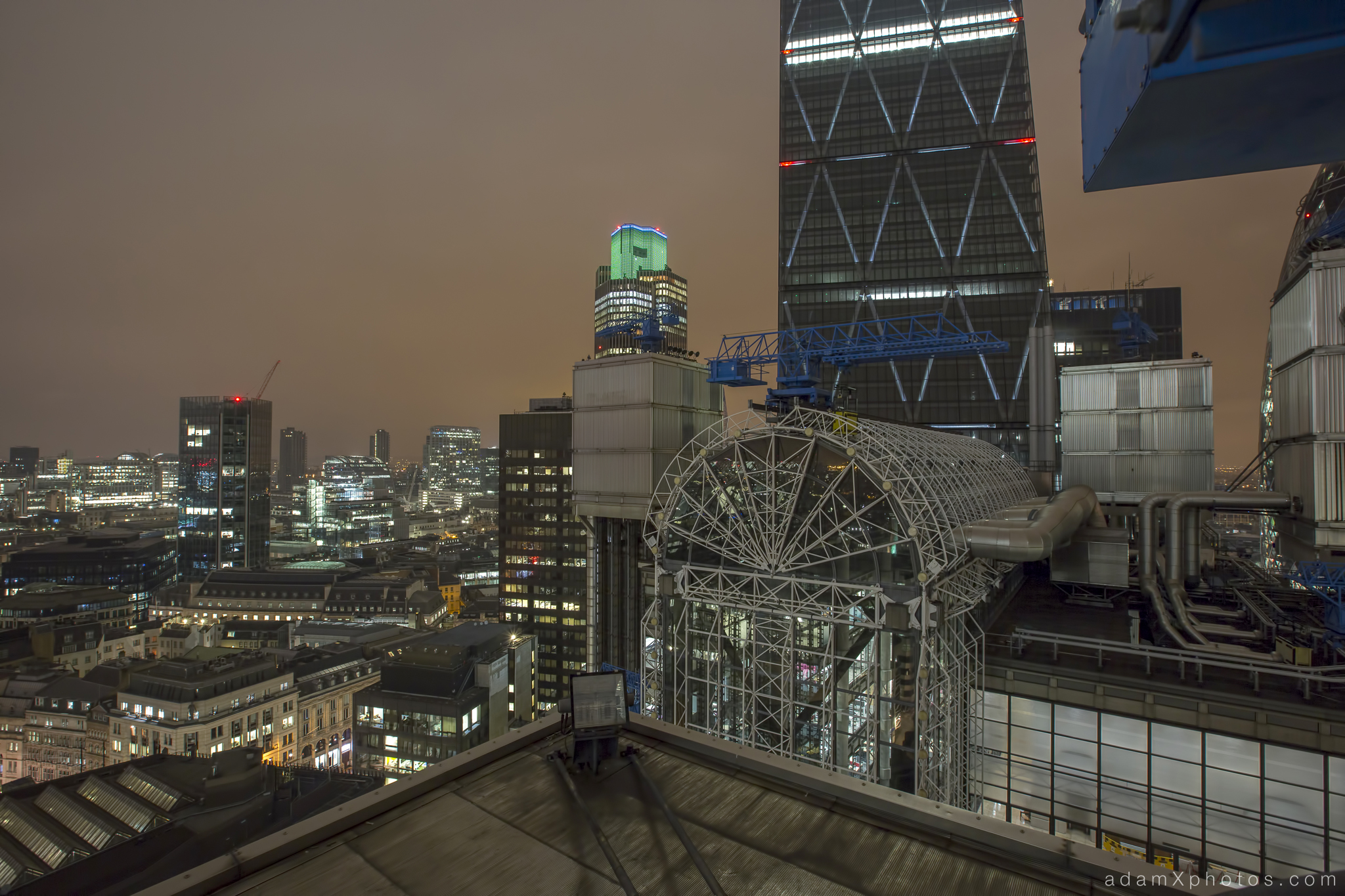 Rooftop L New year's years eve 2014 2015 Adam X Urbex UE Urban Exploration London Rooftops High Night Photo Photography Skyline
