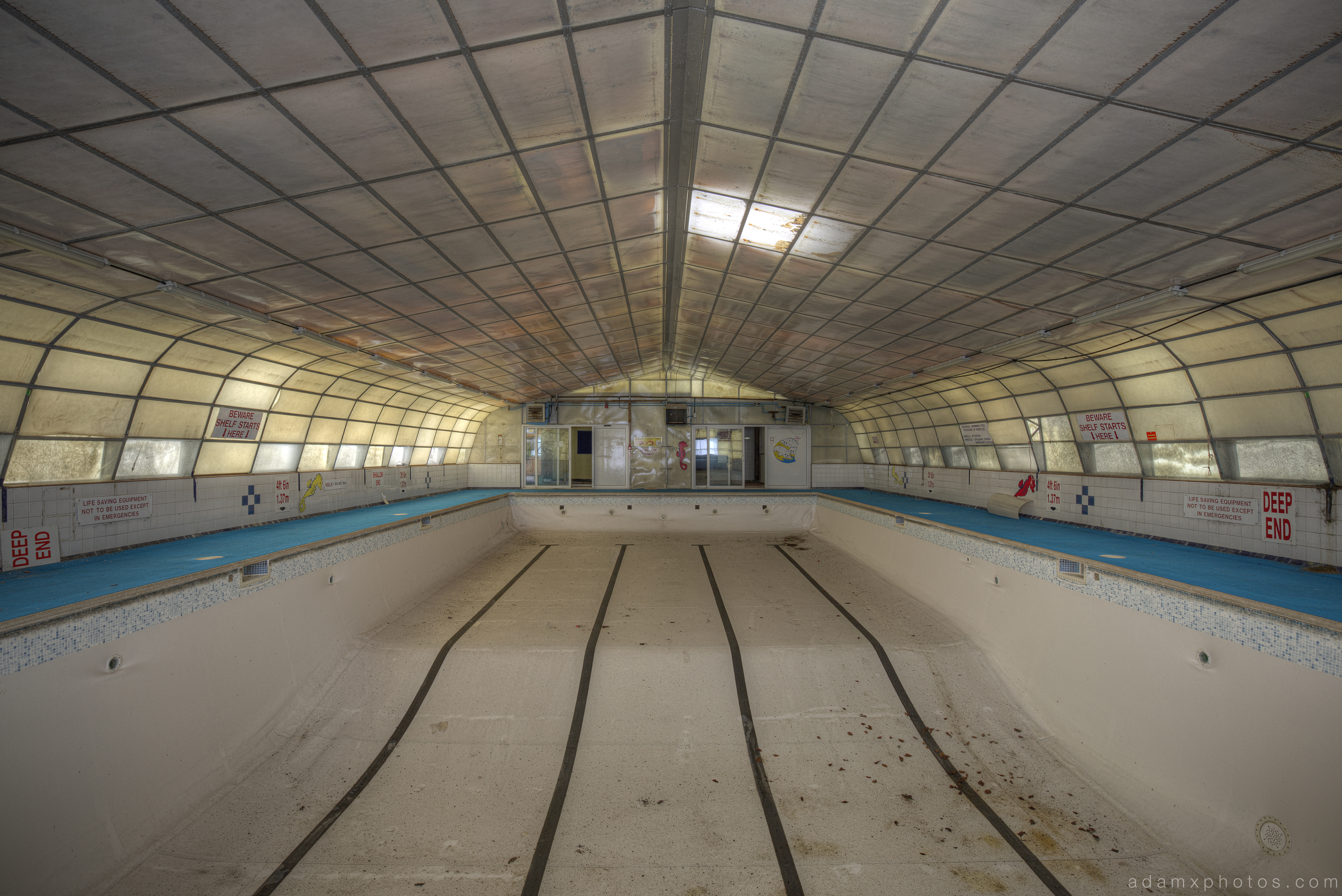 Swimming pool RAF Coltishall urbex urban exploration Adam X photos photographs photography report abandoned disused derelict forgotten decay decaying history