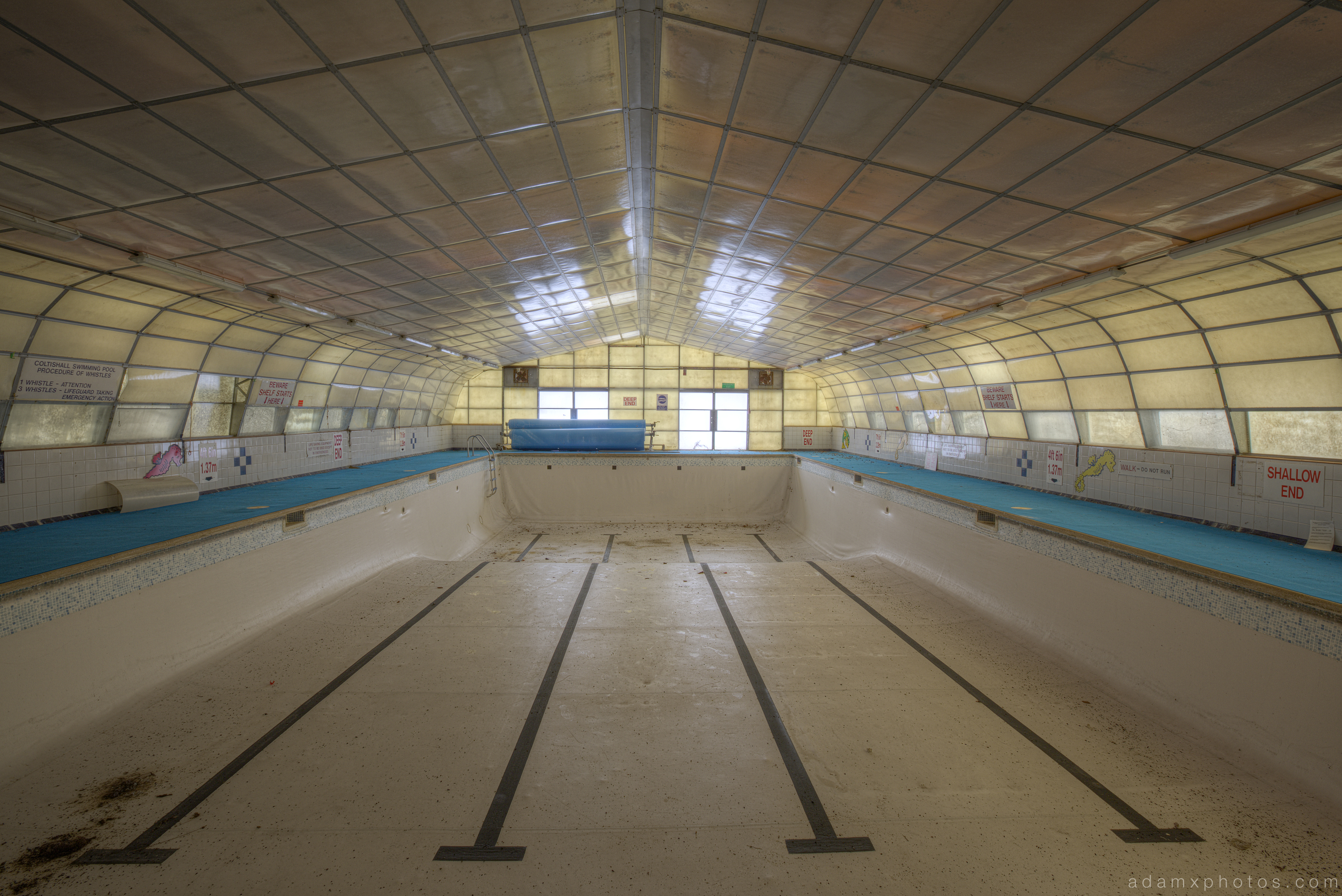 Swimming pool RAF Coltishall urbex urban exploration Adam X photos photographs photography report abandoned disused derelict forgotten decay decaying history