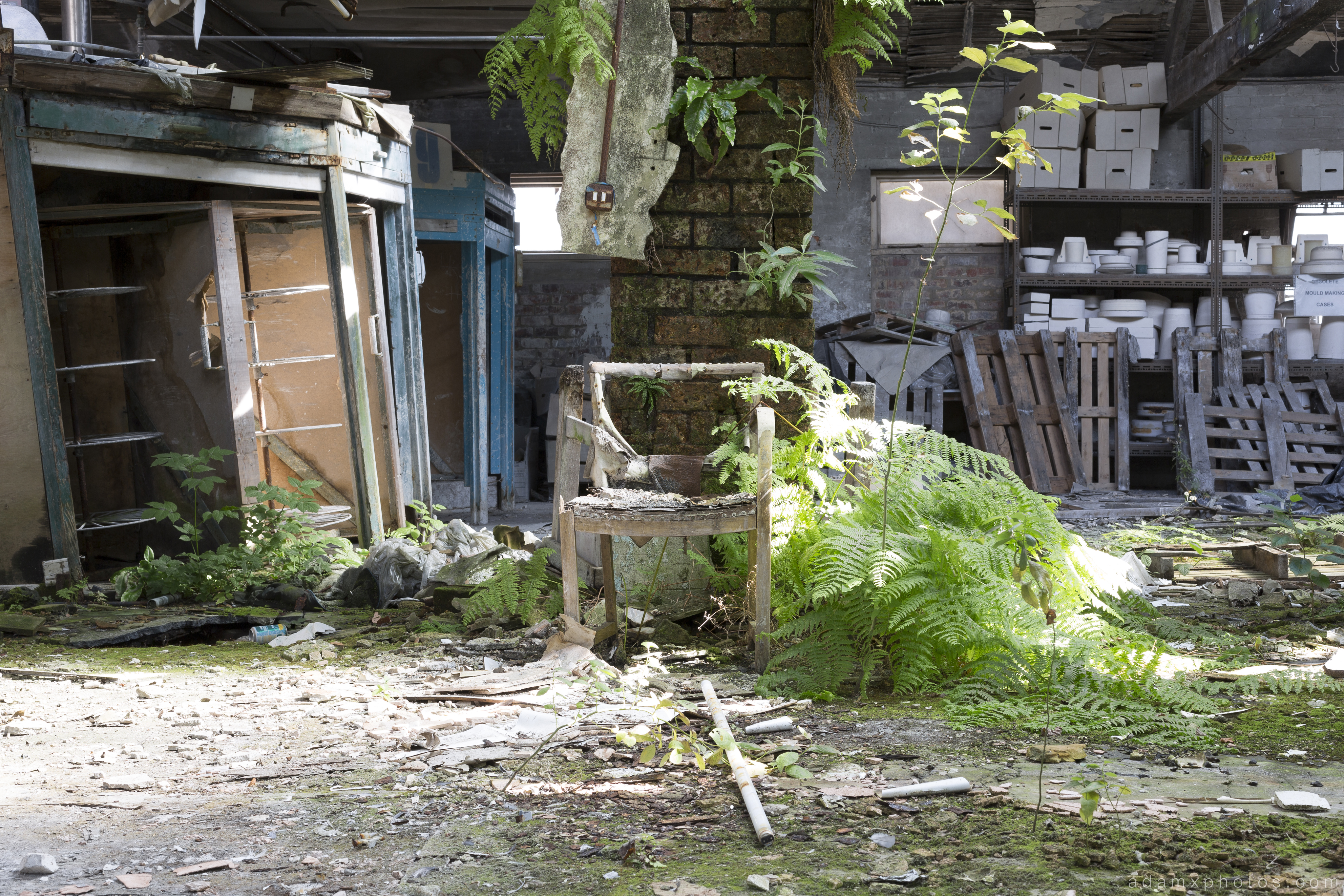 overgrown TG Green Green's pottery derbyshire Urbex Adam X Urban Exploration 2015 Abandoned decay lost forgotten derelict